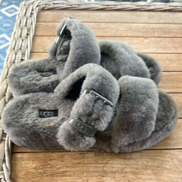 UGG (WMNS) UGG Fuzz Yeah 'Grey' 1104662-CHRC 9 - Picture 5 of 7